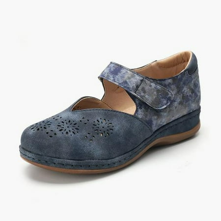 

Qepwscx Women s Casual Hollow Heel Round Toe Bag Heel Solid Color Retro Buckle Sandals
