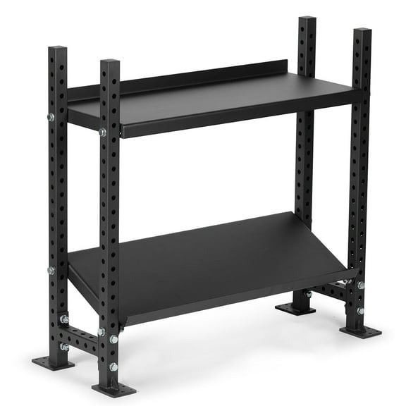 Titan Fitness 2-Tier Elite Series Mass Storage System, 45.5" x 49" Dumbbell Kettlebell Storage