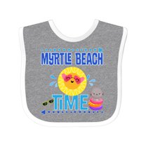 Inktastic Myrtle Beach Vacation Time Girls Baby Bib