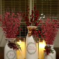 thumbnail image 7 of 10Pcs Artificial Glitter Berry Stem Decorations Bead Sticks Pick Halloween Christmas Ornaments Glittery Twigs for Christmas Tree Xmas Wreath Vase Filler Home Decor (Red), 7 of 7