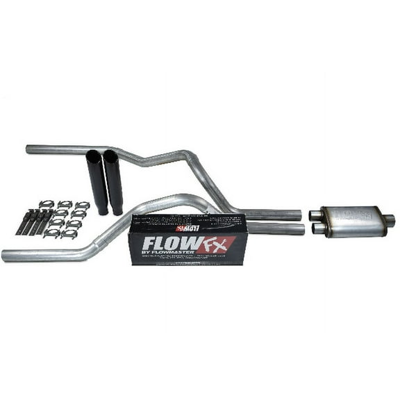 For Ford F150 Truck 21-25 2.5" Dual Exhaust Kits Flowmaster Flow FX Black C Tips