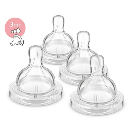 Philips Avent Anti-colic Baby Bottle Variable Flow Nipple, 4pk, SCF425/47