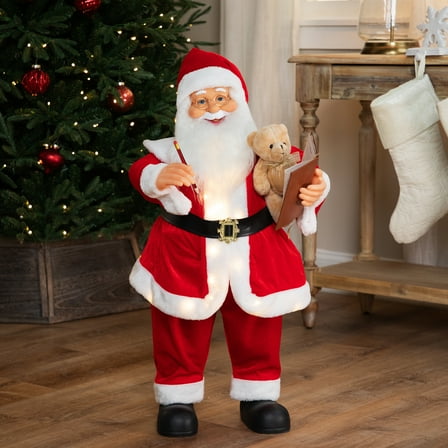 Northlight Lighted and Animated Musical Santa Claus Christmas Decoration - 32"