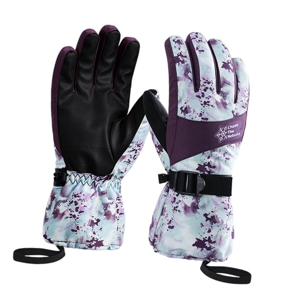 Windproof Thermal Ski Gloves For Men Women Cold Weather Waterproof Warm Winter Gloves Slip Resistant Grip For Skiing