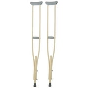 Sammons Preston Wooden Crutches, Adult Size, Adjustable Height, 1 Pair