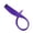 Purple, variant on Ear Hanging Colored Hair Extensions with Matte Strips, Clip On Fashion Hair Patches for Women, Synthetic Trendy Hair Accessories for Stylish Looks(Brick Red,55cm)