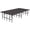 Black, variant on 36 x 96 x 32 in. Wide Stages with Carpeted Surface