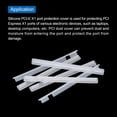 thumbnail image 4 of 10pcs PCI Express X16 Port Duct Covers Caps Silicone Plug Protector for PCI-E X16 Female End, Clear, 4 of 6