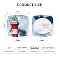 thumbnail image 4 of Kdxio Chair Seat Covers Circular Lighthouse Print Chair Covers for Dining Room Square Washable Chair Protector Seat(Four Pieces), 4 of 5