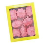 8Piece Eid Fondant Cookie Stamp Set Biscuits Stamp Eid Cookie Mould Set For Crafting Unique Fondant Designs