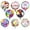 Set 02-1, variant on 32 PCS Happy Birthday Party Aluminum Foil Balloons - 18" Inch Round Helium Floating Mylar Balloon for Birthday Parties Decorations Supplies, 8 Patterns