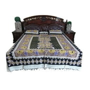 Mogul 3pc Bedcover Bohemian Tapestry Bedspread Bedding Printed Boho Decor