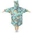 thumbnail image 2 of joogoo Blanket Hoodie for Cool Sharks Skating Oversize Sweatshirt 3-14 YR L, 2 of 7