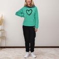 thumbnail image 2 of Gibobby Sudaderas de Forro Polar y Pantalones Conjunto deportivo de forro polar para mujer, sudadera con capucha de manga larga con bolsillos y pantalones(BK1,XL), 2 of 5