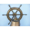 thumbnail image 4 of Handcrafted Cast Iron - Antique Brass Hanging Ship Wheel Bell 8"", 4 of 4