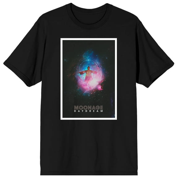 David Bowie Moonage Daydream Crew Neck Short Sleeve Men's Black T-shirt-XS
