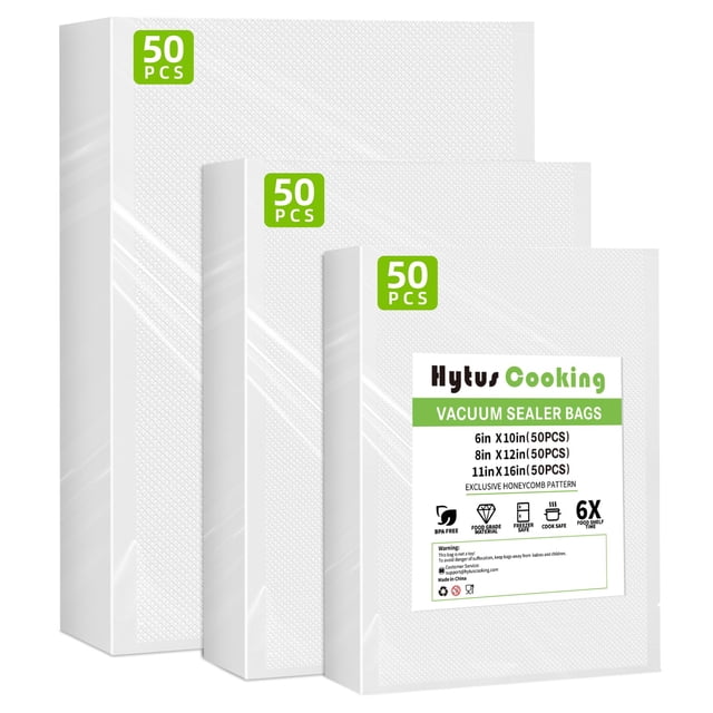 Bolsas para envasadora al vacío Hytus Cooking, paquete de 150, libres de BPA