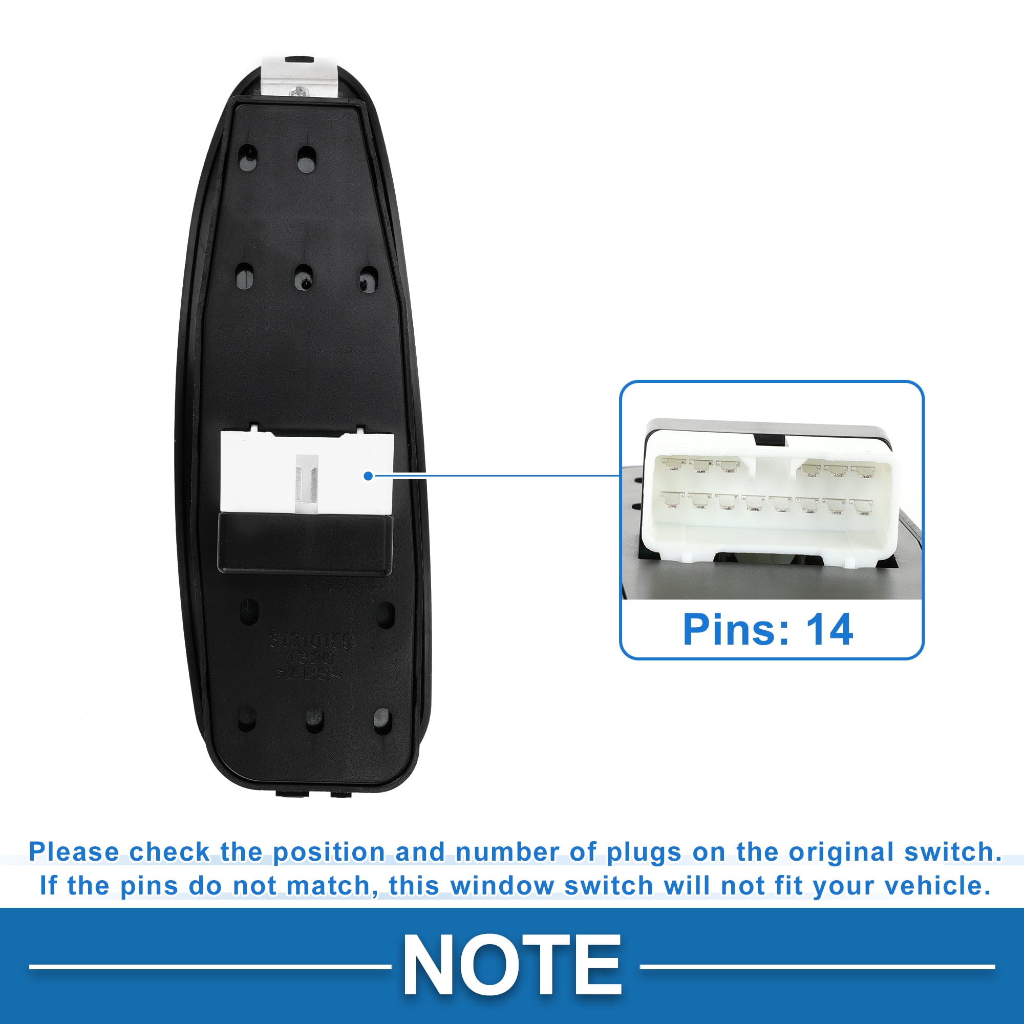 Unique Bargains Power Window Switch for Kia Spectra 2000-2004 Front Left Driver Side
