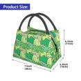 thumbnail image 2 of Fuzoiu Crocodile And Bush Print Portable Insulation Lunch Bag,Large Lunch Box,Container Reusable Leakproof Tote for Work, Travel, and Outdoor Activities, 2 of 6