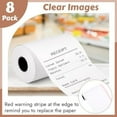 thumbnail image 4 of (8 Rolls) 2 1/4" x 55' Thermal Receipt Paper, Compatible with Most Credit Card Machine Handheld Terminal, and Mini POS Cash Register Printer, 4 of 5
