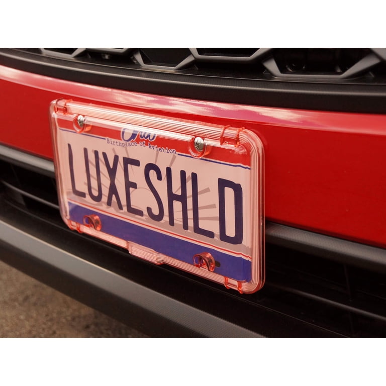 Luxe Shield, Premium Pink License Plate Covers (2-Pack) incl  display picture 2