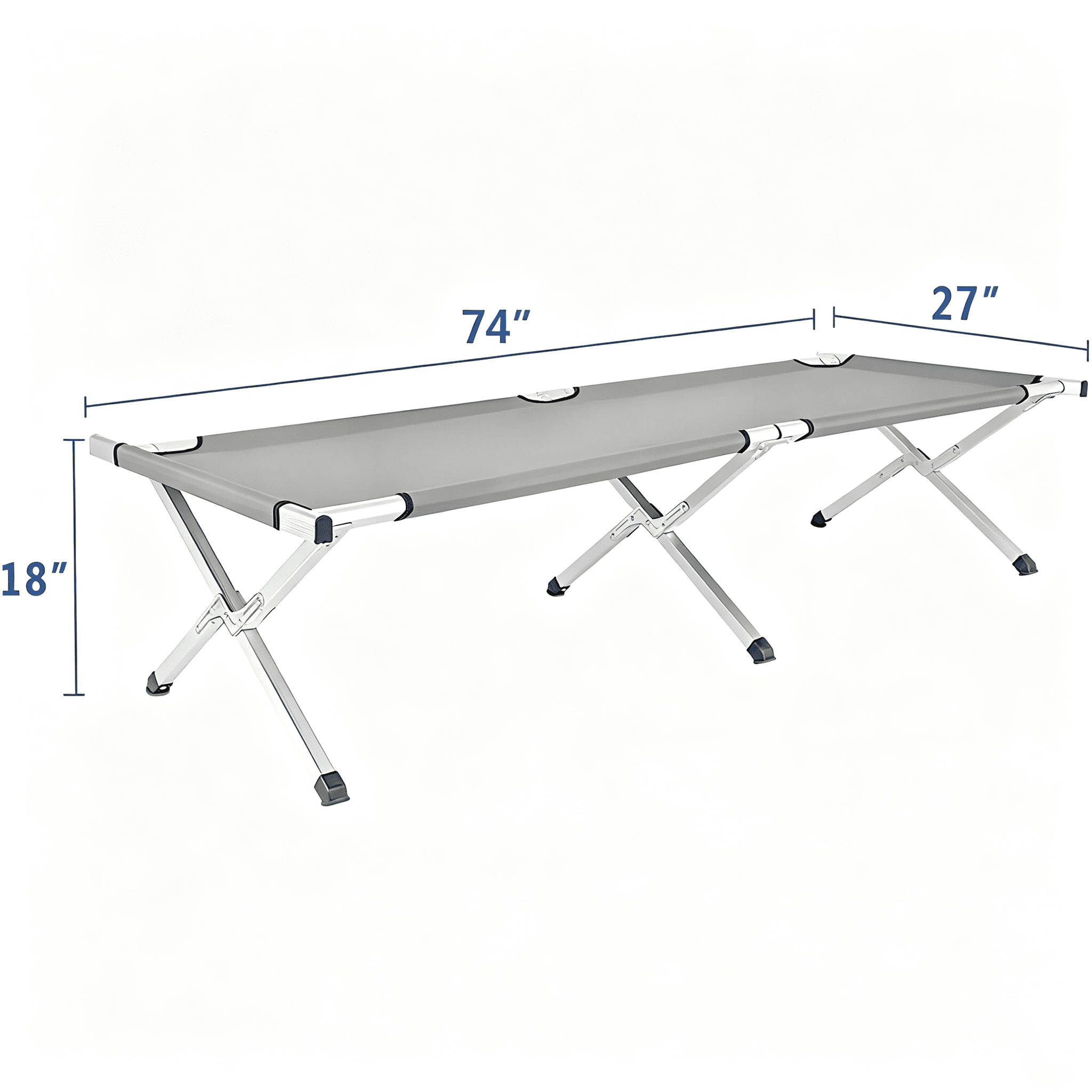 Portable Folding Camping Cot with Carrying Bag Army, Green