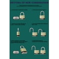 thumbnail image 5 of Paquete de 6 candados combinados Guliffen Heavy Duty Outdoor, 5 of 5