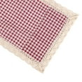 thumbnail image 7 of Shengshi Microwave Oven Cover Dust Oil Proof Cloth with Storage Pockets Cotton Linen Kitchen Toaster Appliance Protector Red #B, 7 of 7