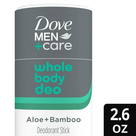 2X - Dove Men+Care Aluminum Free Whole Body Deodorant Anti-Chafe Stick - Aloe Bamboo - 2.6oz
