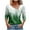 Green, variant on MIUOWANP Women's Long Sleeved Top Solid Color Hollowed Out Lace V-neck Shirt With Fashionable Jacquard and Comfortable Blouse Size XL(10)Green