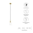 thumbnail image 7 of Beacon 1-Light Pendant Light Clear Satin Brass, 7 of 7