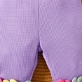 thumbnail image 6 of Coerni Toddler Baby Girl Easter Outfit Birthday Bell Bottom Overall Ruffle Romper Spring Clothes Jumpsuit Knitted Sweater Overalls, 6 of 8