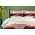 thumbnail image 4 of Ambesonne Landscape Duvet Cover Sets, Jackson Lake in USA, 2-King, Peach Pale Yellow, 4 of 7