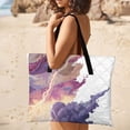 thumbnail image 4 of American Flag Stormy Ocean Waves Waterproof Picnic Blanket with Foldable Zipper, Suitable for Outdoor Use, Suitable for Travel, Camping, Beaches, Parks, Grasslands, Picnic Blanket Accessories, 4 of 7