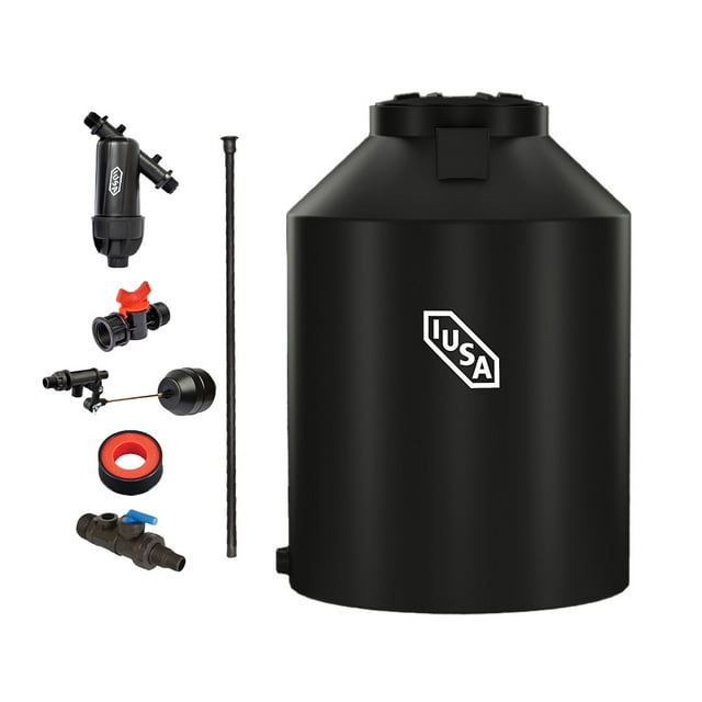 Tinaco Tricapa IUSA, 1100 L., Negro con Accesorios negro