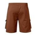thumbnail image 5 of LIUJUNSHOP Lightweight Summer Cargo Pants for Men Men's Cargo Shorts Elastic Waist Summer Athletic Workout Outdoor Casual Short Trousers, 5 of 5