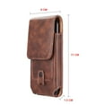 thumbnail image 6 of Wall Charger and Holster Bundle for Orbic Maui+: Vertical Magnetic Belt Holster Case (Brown) and 38W Dual Port (Power Delivery PD Type-C and USB-A) Power Adapter, 6 of 8