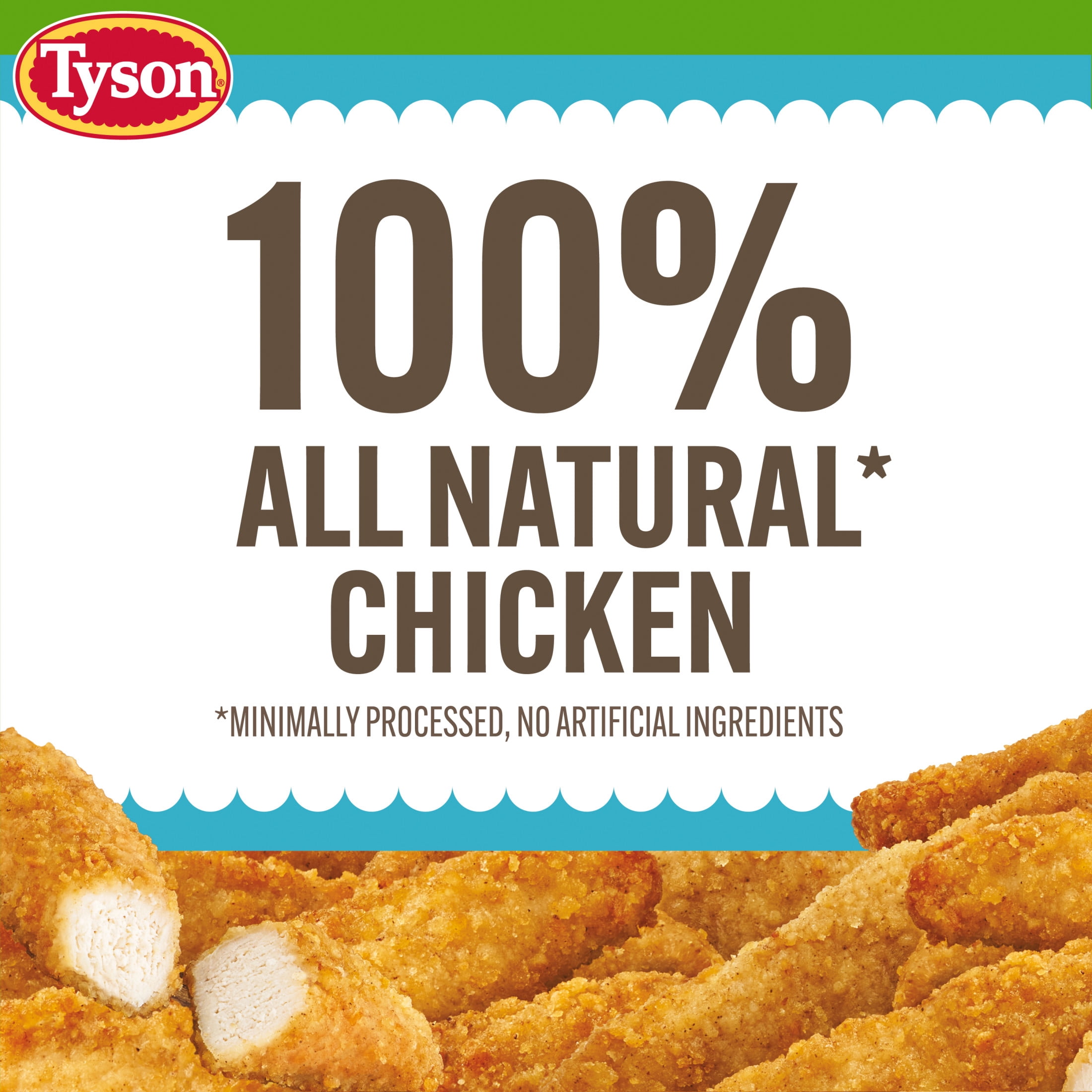 Tyson Simple Ingredient Chicken Breast Strips, Fully Cooked, Frozen, 20 oz