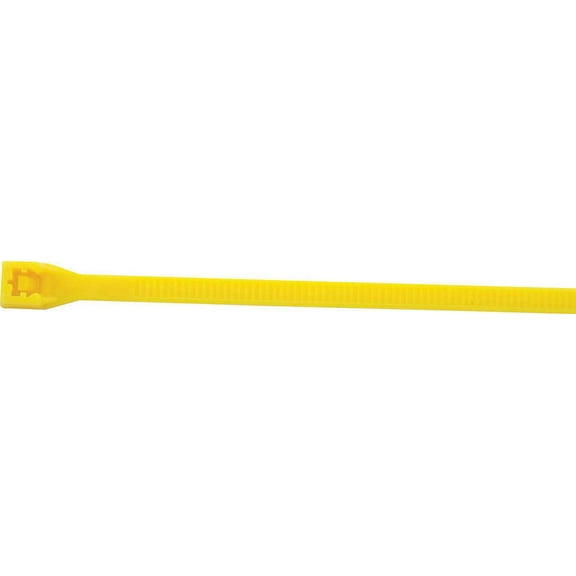 Allstar Cable Ties - Zip Ties - 7-1/4 in Long - Nylon - Yellow - Set of 100