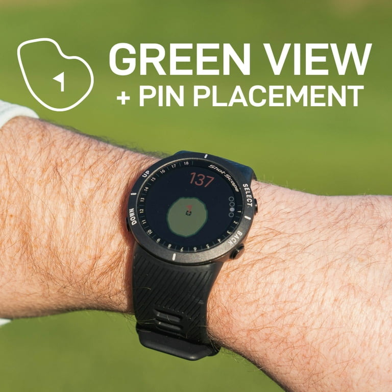 Shot Scope V5 Black Golf GPS Watch with Rangefinder Distance