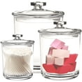 thumbnail image 4 of Youngever Set of 3 Apothecary Jars, 60 Ounce, 30 Ounce and 15 Ounce Clear Plastic Apothecary Jars, 4 of 6