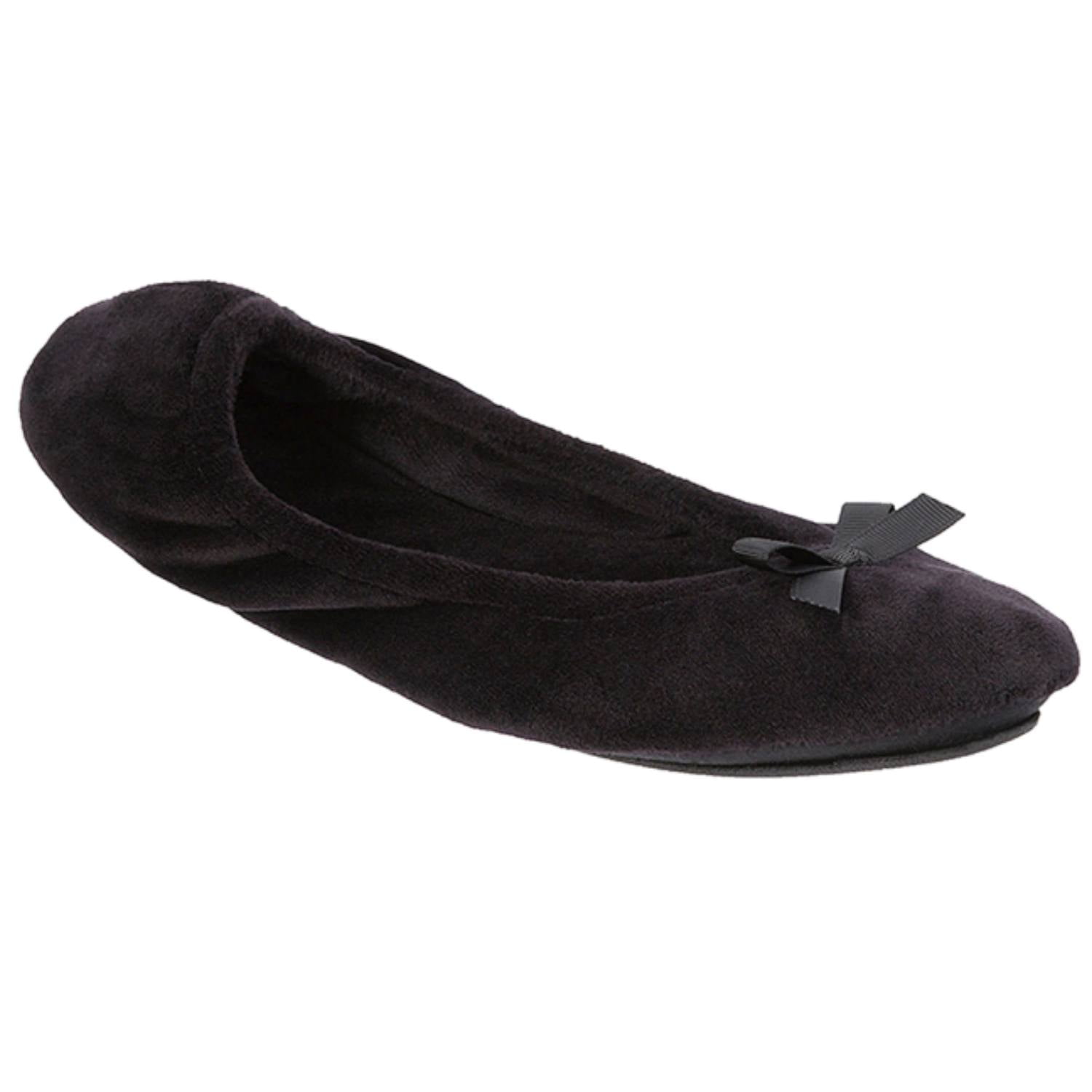 black slipper flats