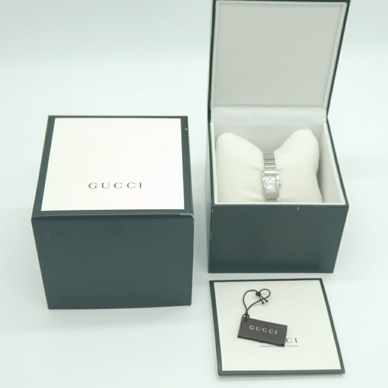 Pre-Owned GUCCI Gucci G Metro square quartz pink shell dial