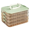 thumbnail image 1 of Hearth & Gear Cookie Container 4 Freezer Food Storage Containers With Lids Transparent Stackable Dumpling Sealing For Kitchen And Fridge Baking Containers Storage Set Small Lunch Containers Home Edit, 1 of 5