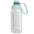 thumbnail image 1 of Bouteille d'Eau 1800mL avec Marqueur et Paille Grande Capacité avec Poignée Légère Anti-Fuite, 1 of 8