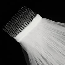 KAKOWELY Bridal Veil Long Beige Flowy and Smooth 1Pack 31.5x2.8x0.04in