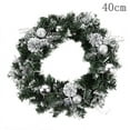 thumbnail image 1 of PENGXIANG Christmas Wreath With Battery Powered LED Light String Front Door Hanging Garland Holiday Home Decorations, 1 of 6