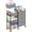 Gray, variant on Gofinoday 2-in-1 Baby Diaper Caddy Organizer, 3-Tier Rolling Nursery Cart with Removable Caddy, Dividers, Drawers and Lockable Wheels, Gray