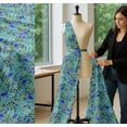 thumbnail image 5 of Soimoi Green Cotton Poplin Fabric Artistic Leaf & Floral Decor Fabric Printed Yard 42 Inch Wide, 5 of 7