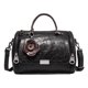 thumbnail image 1 of Black Bolso de mano con flores a la moda para mujer, bolso bandolera de cuero, asa superior para mujer, 1 of 5